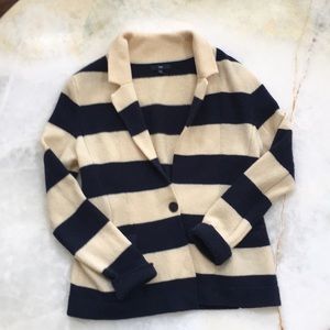 Gap blue & beige cardigan